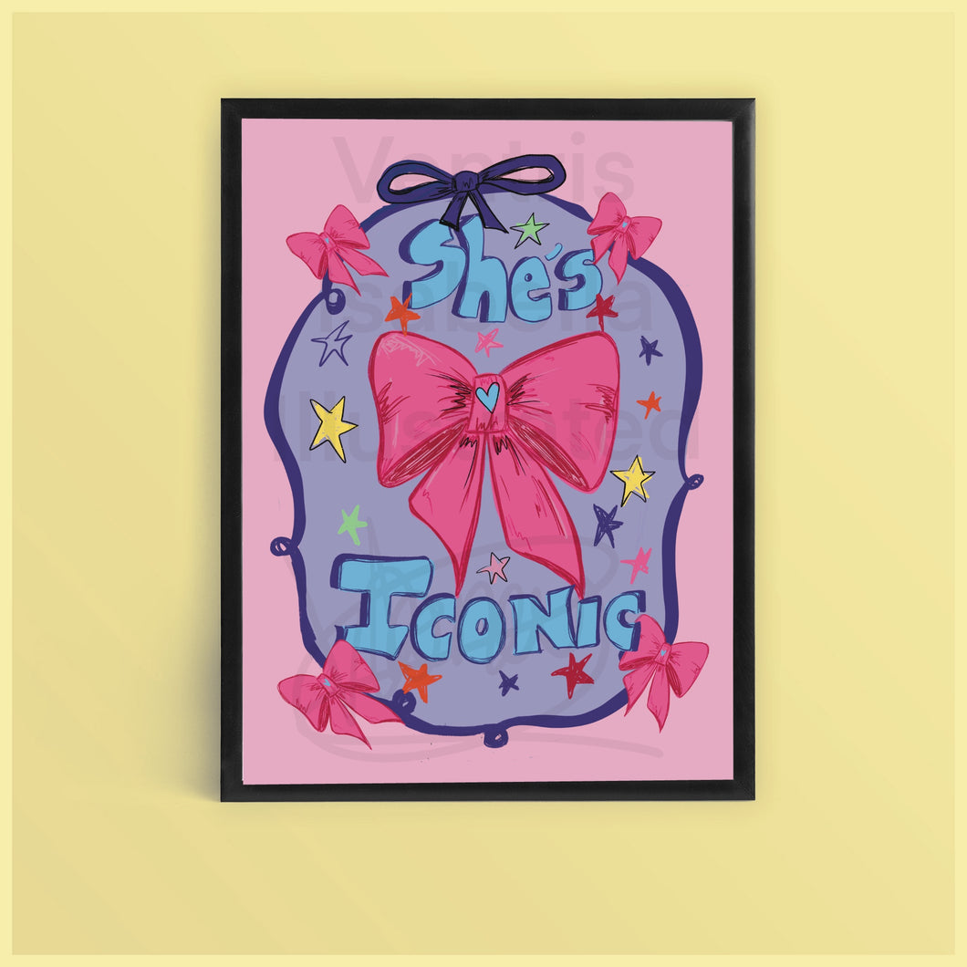 She’s iconic ,bow print