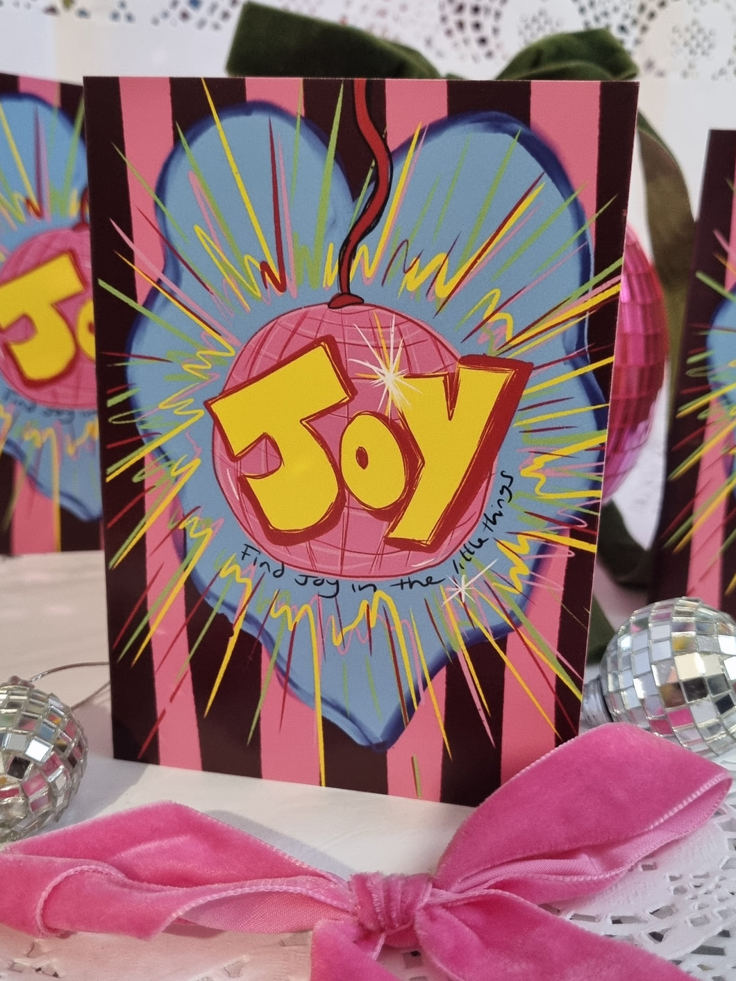 Joy, greetings card